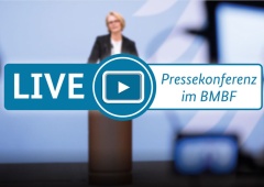 Screenshot BMBF Pressekonferenz live
