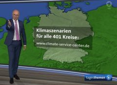 Screenshot Tagesthemen Wetter Klimaszenarien