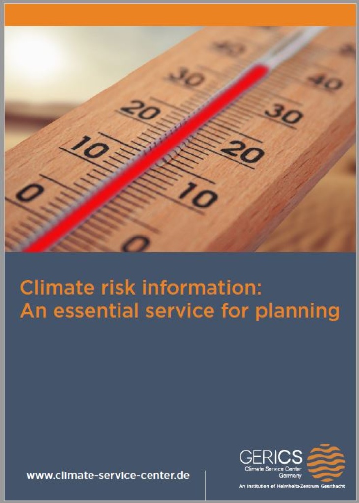 Cover eBook climate risk information