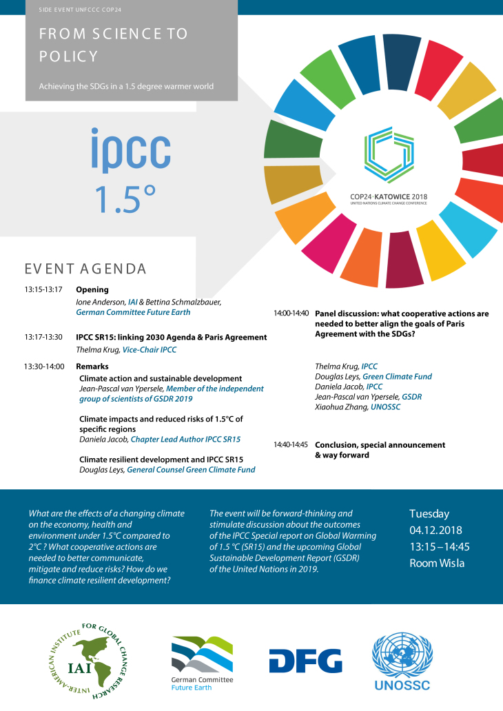 COP24 Flyer Science to policy